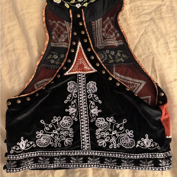 Free People velvet halter top - Picture 4 of 5